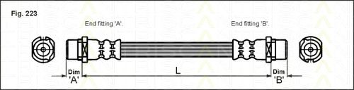 Тормозной шланг TRISCAN 8150 24126