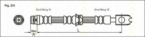 Тормозной шланг TRISCAN 8150 29122