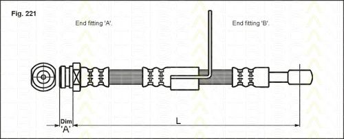 Тормозной шланг TRISCAN 8150 43102
