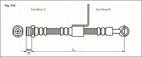 Тормозной шланг PEX 58958