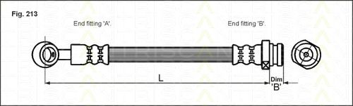 Тормозной шланг TRISCAN 8150 43115