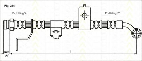 Тормозной шланг TRISCAN 8150 43117