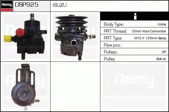 Гидравлический насос, рулевое управление DELCO REMY DSP925