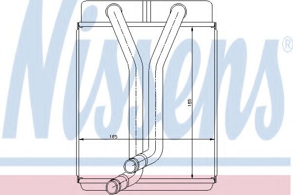 Теплообменник, отопление салона NISSENS 77501