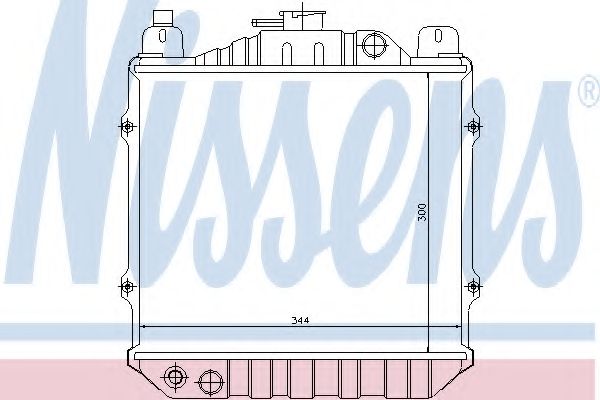 Радиатор, охлаждение двигателя NISSENS 64078