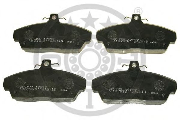 Комплект тормозных колодок, дисковый тормоз OPTIMAL 10259