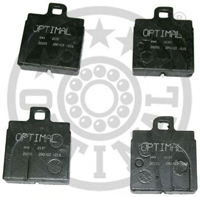 Комплект тормозных колодок, дисковый тормоз OPTIMAL 2137