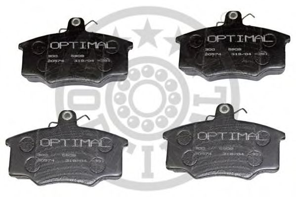 Комплект тормозных колодок, дисковый тормоз OPTIMAL 5909