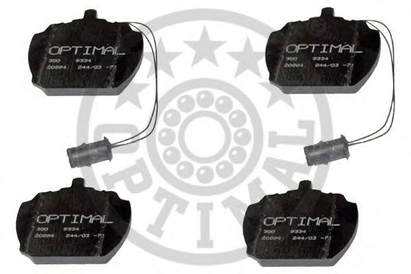 Комплект тормозных колодок, дисковый тормоз OPTIMAL 9334
