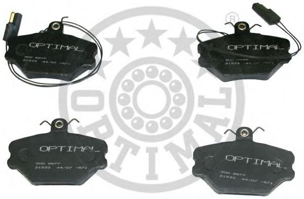 Комплект тормозных колодок, дисковый тормоз OPTIMAL 9677