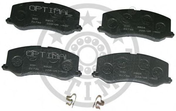 Комплект тормозных колодок, дисковый тормоз OPTIMAL 9804