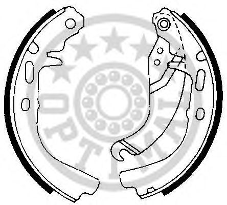 Комплект тормозных колодок OPTIMAL BB-0650