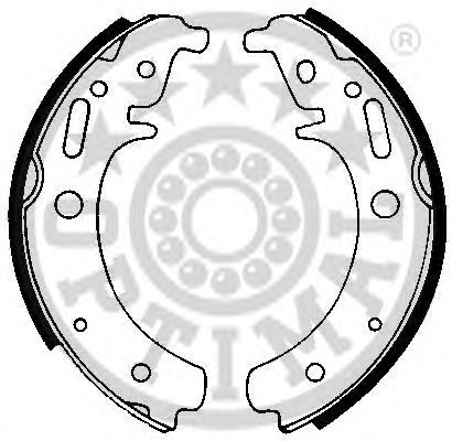 Комплект тормозных колодок OPTIMAL BB-7254