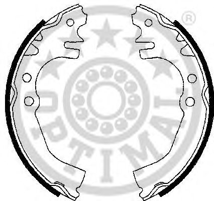 Комплект тормозных колодок OPTIMAL BB-7260