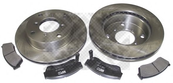 Комплект тормозов, дисковый тормозной механизм MAPCO 47593