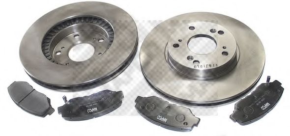 Комплект тормозов, дисковый тормозной механизм MAPCO 47603