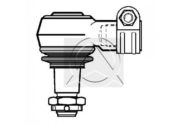 Наконечник поперечной рулевой тяги SIDEM 14733