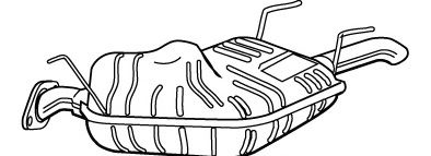 Глушитель выхлопных газов конечный FONOS 23214