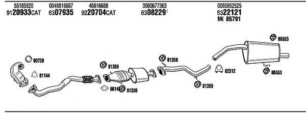 Система выпуска ОГ FONOS ARP17162B