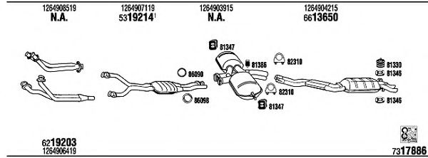 Система выпуска ОГ FONOS MB50010A
