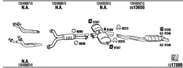 Система выпуска ОГ FONOS MB56005A