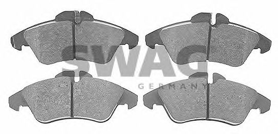Комплект тормозных колодок, дисковый тормоз SWAG 21577