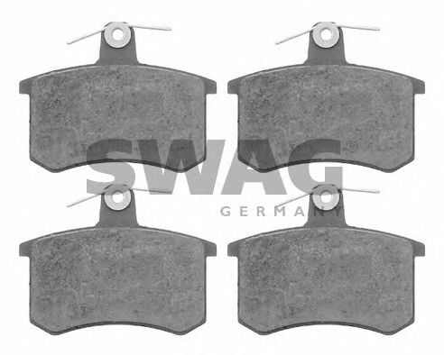 Комплект тормозных колодок, дисковый тормоз SWAG 30 91 6142