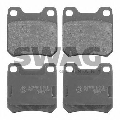 Комплект тормозных колодок, дисковый тормоз SWAG 40 91 6133