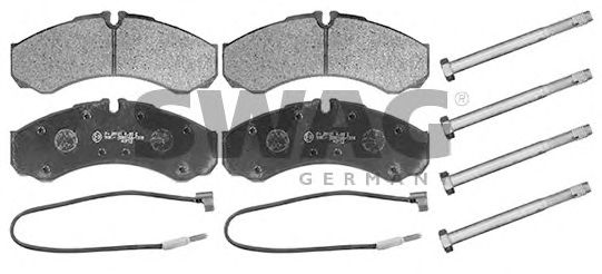 Комплект тормозных колодок, дисковый тормоз SWAG 60 11 6193