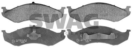 Комплект тормозных колодок, дисковый тормоз SWAG 60 11 6197