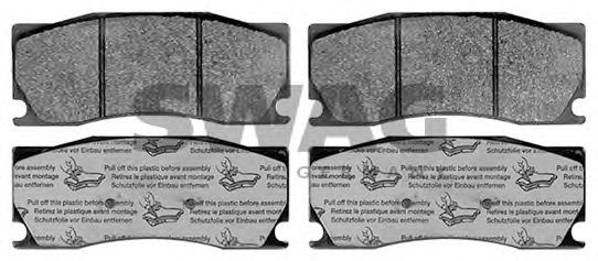 Комплект тормозных колодок, дисковый тормоз SWAG 99 11 6093