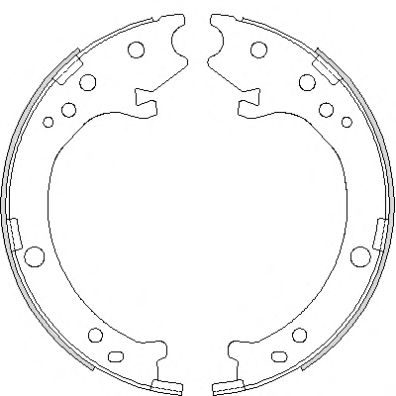 Комплект тормозных колодок, стояночная тормозная система ROADHOUSE 4690.00