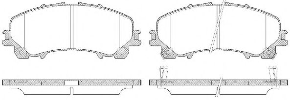 Комплект тормозных колодок, дисковый тормоз REMSA 25911