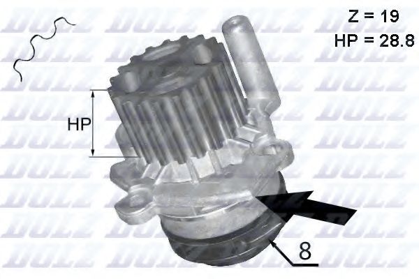 Водяной насос DOLZ A224