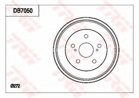 Тормозной барабан TRW DB7050