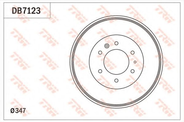 Тормозной барабан TRW DB7123