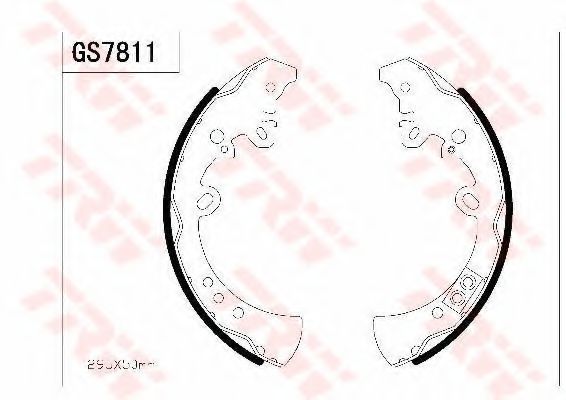 Комплект тормозных колодок TRW GS7811