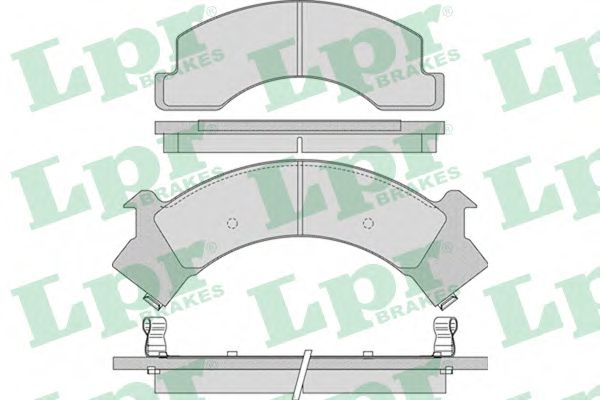 Комплект тормозных колодок, дисковый тормоз LPR 05P1040