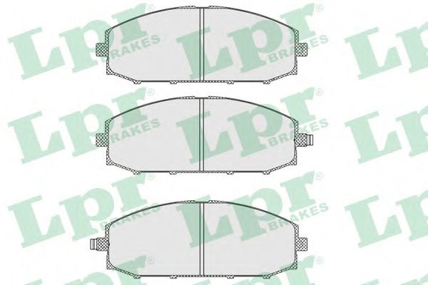 Комплект тормозных колодок, дисковый тормоз LPR 05P845