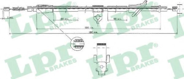 Трос, стояночная тормозная система LPR C0529B