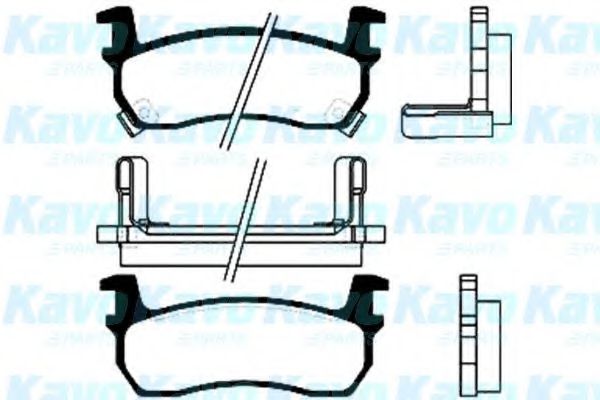 Комплект тормозных колодок, дисковый тормоз KAVO PARTS BP-6519