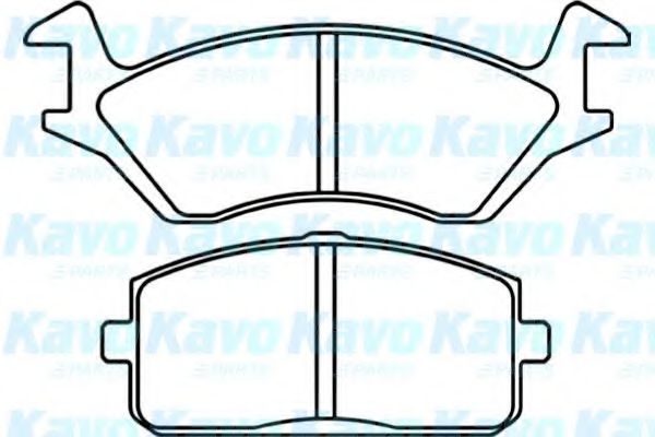 Комплект тормозных колодок, дисковый тормоз KAVO PARTS BP-9078