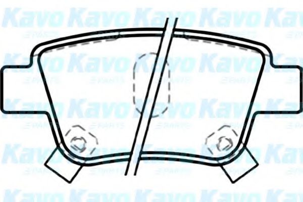 Комплект тормозных колодок, дисковый тормоз KAVO PARTS BP-9083