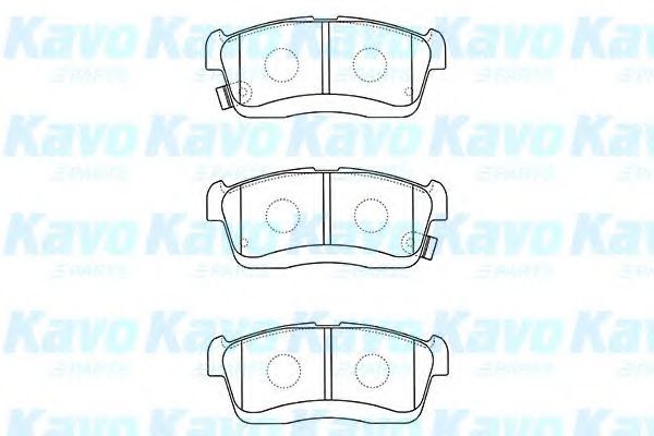Комплект тормозных колодок, дисковый тормоз KAVO PARTS BP-1518