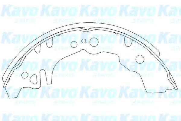 Комплект тормозных колодок KAVO PARTS KBS-1903