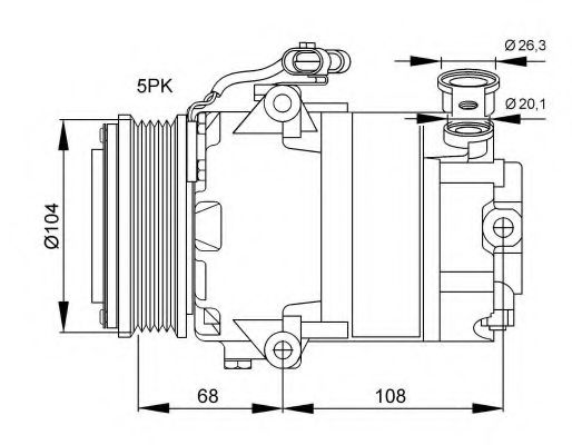 Компрессор, кондиционер NRF 32082G