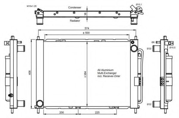 Конденсатор, кондиционер NRF 350056