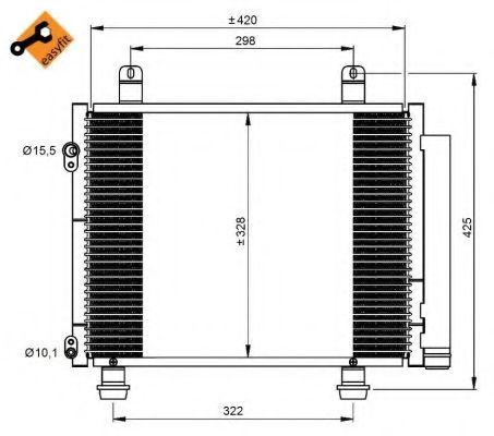 Конденсатор, кондиционер NRF 350208