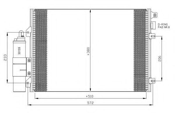 Конденсатор, кондиционер NRF 35430