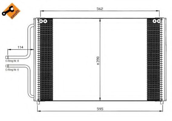 Конденсатор, кондиционер NRF 35533